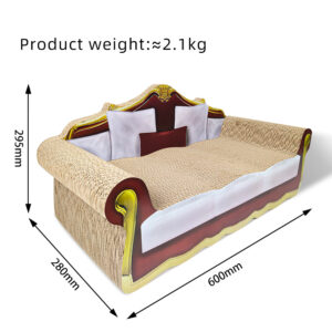 Princess couch corrugated paper cat sofa