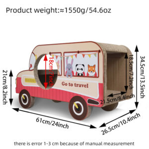 Car and bus cat nest cat flap Green pickup truck cat nest cat scratch